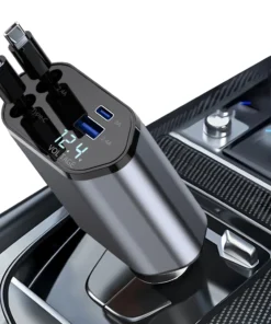 Fast Charge Pro 4-in-1 Retractable Car Charger - Image 2