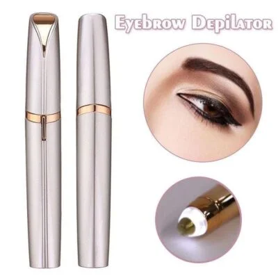 Electric Painless Eyebrow Trimmer Scissors Hair Remover – Precision Beauty Tool for Women - Image 2