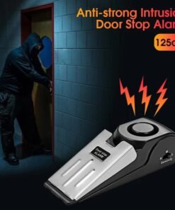 Upgraded Door Stopper Alarm WITH FREE BATTERIES Portable 120db Wedge Security Floor Door Stops Adjustable Sensitivity