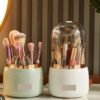 360° Rotating Makeup Brush Organiser