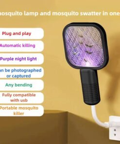 USB Mosquito Swatter Rechargeable Electric Fly Killer - Image 3