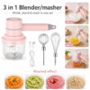 Wireless Multifunction Cooking Machine Whisk Chopper