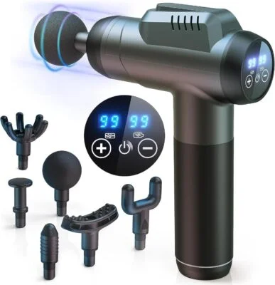 Sturdy And Durable Handheld Fascia Massage Gun Muscle Relaxation With 4 Heads