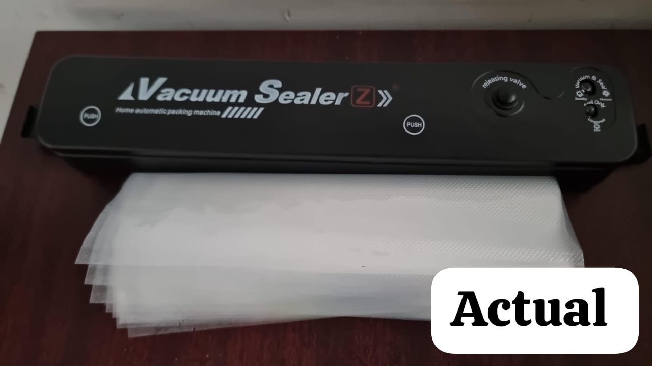 37cm High Pressure Automatic Vacuum Sealer Machine + 10pcs Sealing Paper Bags (17×25cm)