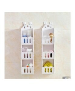 White Wood Hanging 3-Tier Organiser