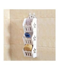 Alternative view of White Wood Hanging 3-Tier Organiser