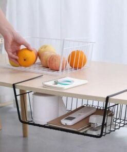 Metallic Under the Shelf Mesh Rack Cabinet Organizer - Image 4